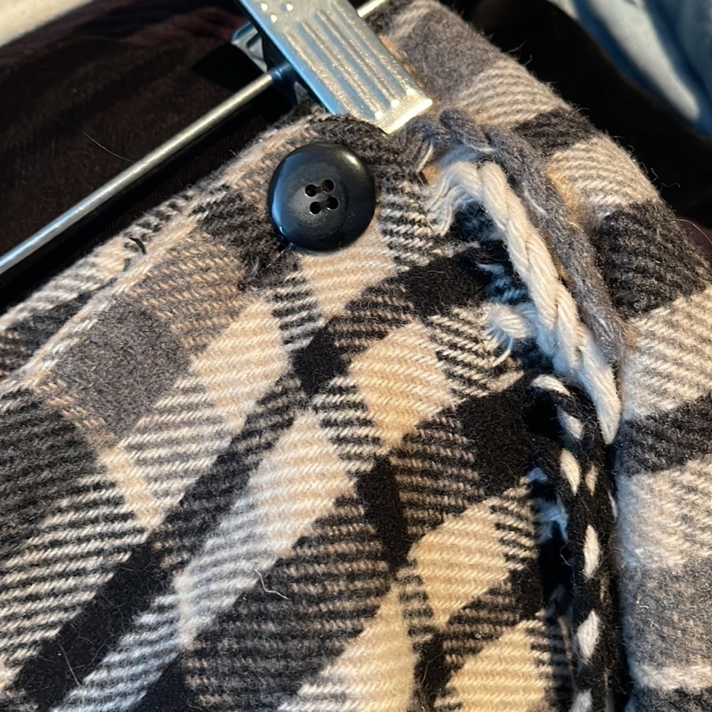 Vintage Real Comfort Wool Plaid Wrap Maxi Skirt - Size 10 - Picture 4 of 4
